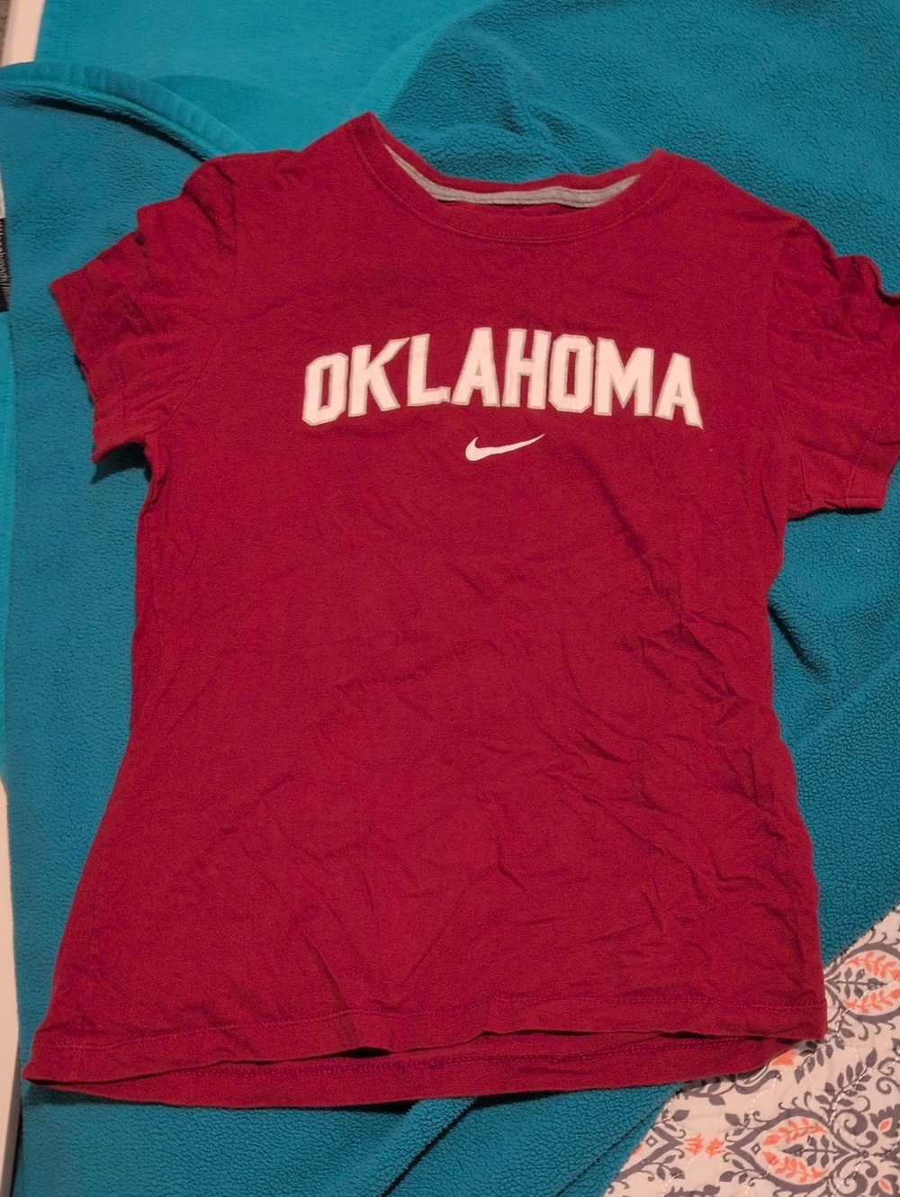 Nike Crimson Oklahoma Sooners Short Sleeve Tee